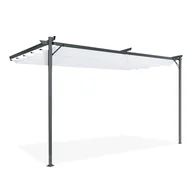 Kratki i pergole - Pergola tarasowa przyścienna SPRINT WALL 4x2,7 Anthracite/White- HARDMAISTER - miniaturka - grafika 1