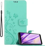 Etui i futerały do telefonów - Cadorabo pokrowiec na Samsung Galaxy A7 2018 pokrowiec ochronny w kolorze turkusowym pokrowiec ochronny na telefon komórkowy etui w kwiaty etui w kwiaty - miniaturka - grafika 1