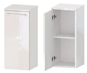 Szafki łazienkowe - Słupek Łazienkowy ROSEN 1D D L - Uchwyt Biały - miniaturka - grafika 1