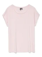 Koszulki i topy damskie - Vero Moda Koszulka w kolorze jasnoróżowym - miniaturka - grafika 1