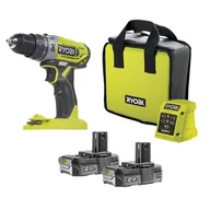 Wiertarko-wkrętarki akumulatorowe - RYOBI R18PD2-220S 2x18V - miniaturka - grafika 1