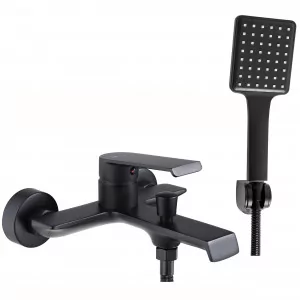 Rea B9967 Hass Black Bateria wannowa - Baterie wannowe i prysznicowe - miniaturka - grafika 1