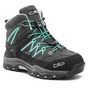 CMP Trekkingi Kids Rigel Mid Trekking Shoes Wp 3Q12944  Titanio/Acqua - Buty trekkingowe dziecięce - miniaturka - grafika 1
