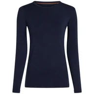 Koszulki sportowe damskie - Damska koszulka Icebreaker Women Merino Blend Core Midweight LS Crewe Rozmiar: L / Kolor: ciemnoniebieski - miniaturka - grafika 1