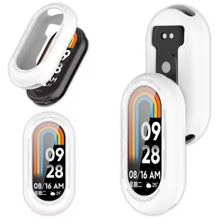 Etui silikonowe Vanfone do Xiaomi Mi Band 8, białe - Akcesoria do smartwatchy - miniaturka - grafika 1
