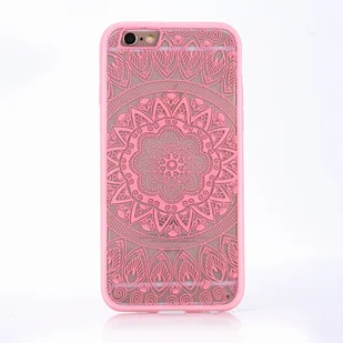 Etui na telefon komórkowy Mandala do Samsung Galaxy S7 Edge Design Etui ochronne Motyw Okrąg Pokrowiec Torba Bumper Różowy - Etui i futerały do telefonów - miniaturka - grafika 1