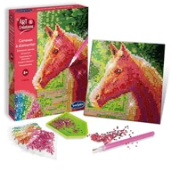 Zabawki kreatywne - Zestaw artystyczny Obraz z diamentami Koń, SentoSphere - miniaturka - grafika 1