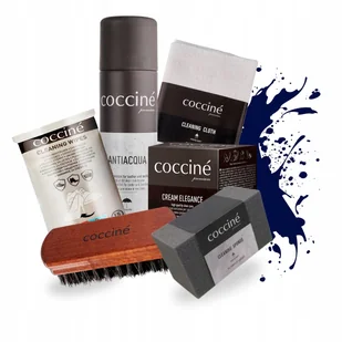 Krem Granatowy do Butów z Impregnatem i Akcesoriami Coccine Zestaw 6w1 - Środki do obuwia i ubrań Krem Granatowy do Butów z Impregnatem i Akcesoriami Coccine Zestaw 6w1 - Środki do obuwia i ubrań - miniaturka - grafika 1