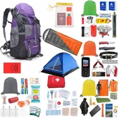 Plecaki - Plecak Ewakuacyjny Ucieczkowy z wyposażeniem ReadyPack namiot i śpiwór - miniaturka - grafika 1