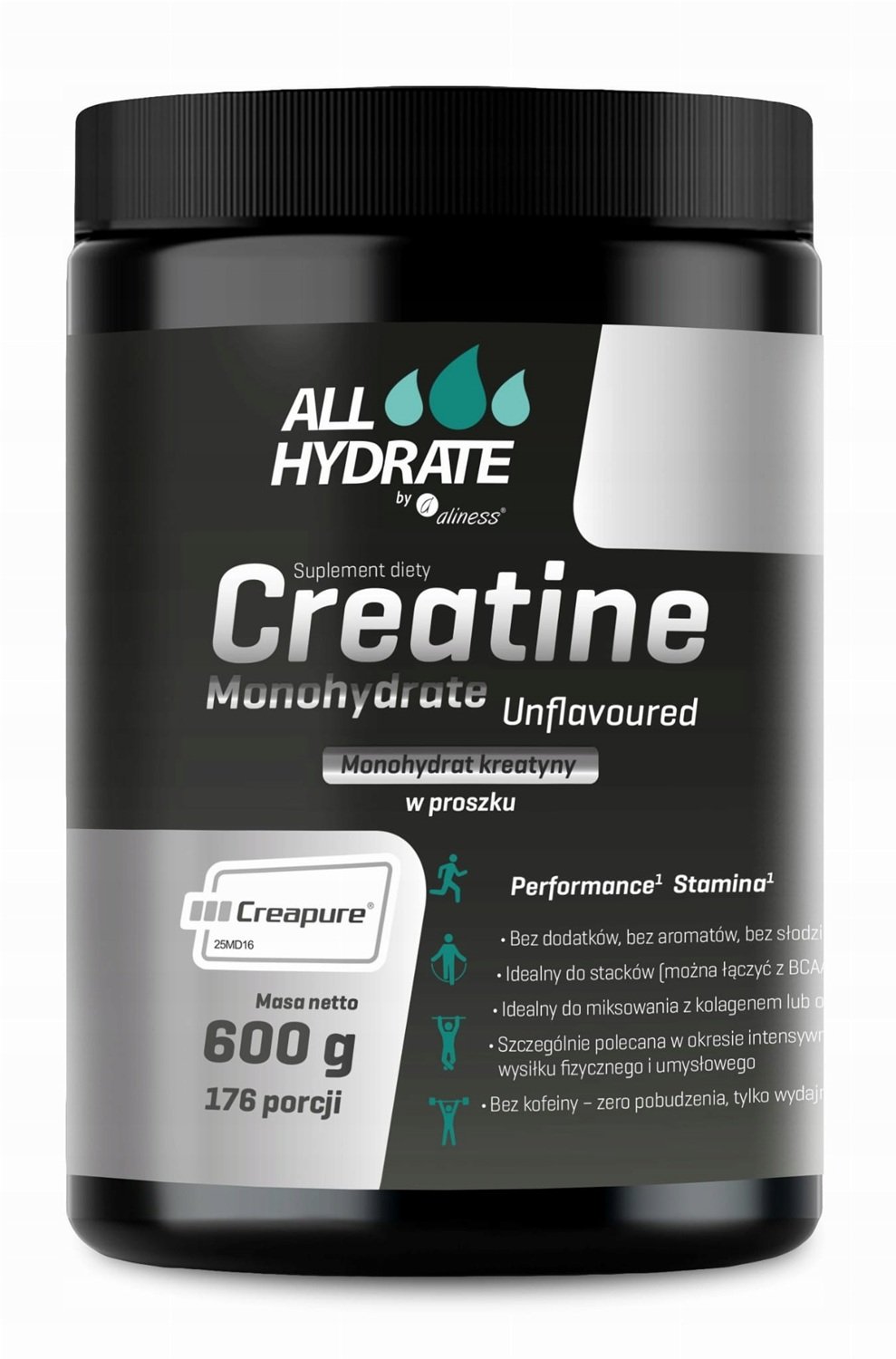 ALLHydrate, Creatine (Creapure®), proszek 600 g