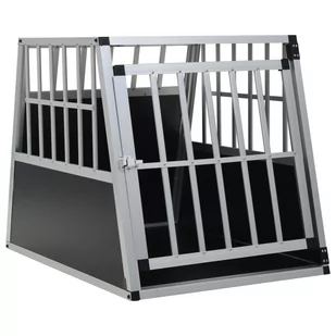 Vidaxl Klatka dla psa z pojedynczymi drzwiami, 65 x 91 x 69,5 cm - Sprzęt podróżny i transportery dla psów - miniaturka - grafika 1