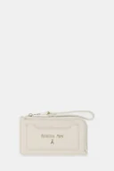 Portfele - Patrizia Pepe portfel skórzany damski kolor beżowy 8Q0030 L001 - miniaturka - grafika 1