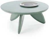 Ławy i stoliki kawowe - Stolik kawowy SORAYA 2 80x80cm jasny niebieski HALMAR - miniaturka - grafika 1