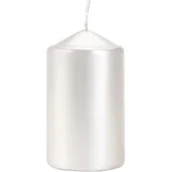 Świece - Świeca walec SW60/100-190 perłowy biały BISPOL - miniaturka - grafika 1