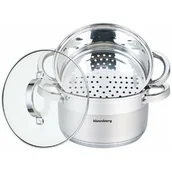 Zestawy garnków i patelni - Klausberg Garnki do gotowania na parze 18cm 3 ele [KB-7135] KB-7135 - miniaturka - grafika 1