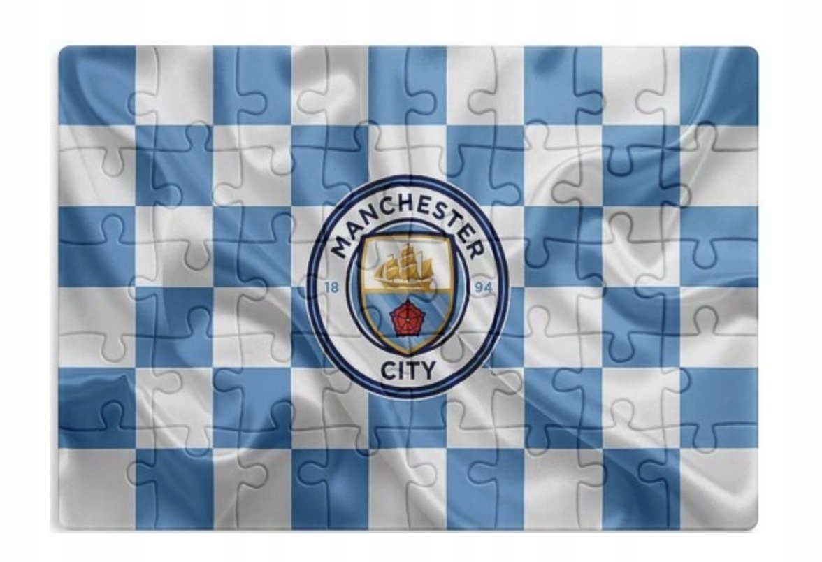PUZZLE MANCHESTER CITY HAALAND PIŁKA A3 252 el z Nadrukiem + IMIĘ #53