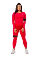 Koszulki sportowe damskie - Koszulka damska Nebbia  Long Sleeve Smart Pocket Sporty Top 418 pink XS - miniaturka - grafika 1
