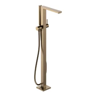HANSGROHE 73445140 Tecturis E Jednouchwytowa bateria wannowa, wolnostojąca Brąz Szczotkowany - Baterie wannowe i prysznicowe - miniaturka - grafika 1