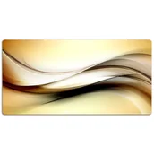 Podkładki na biurko - Mata z nadrukiem na biurko Abstrakcja beż 120x60 cm, Dywanomat - miniaturka - grafika 1