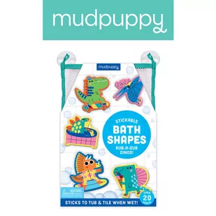 Mudpuppy, Piankowe figurki do kąpieli Wesołe dinozaury, 20 elementów - Zabawki do kąpieli - miniaturka - grafika 1