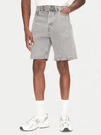 Spodenki męskie - Jack&Jones Szorty jeansowe Tony 12269489 Szary Loose Fit - miniaturka - grafika 1