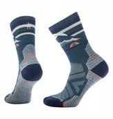 Skarpety termoaktywne - Smartwool W'S Hike Light Cushion Mountain Moon Crew Socks, G74 twilight blue, L - miniaturka - grafika 1