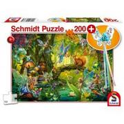 Puzzle - Schmidt Puzzle 200 Leśne wróżki + różdżka G3 - miniaturka - grafika 1
