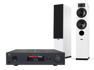NAD C 368 (czarny) + Tesi 5 (biały) - Zestawy stereo - miniaturka - grafika 1