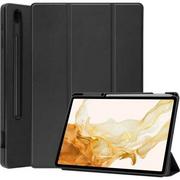 Etui do tabletów - Bizon Etui Case Tab Lizard do Samsung Galaxy Tab S8 Plus / S7 Plus, czarne - miniaturka - grafika 1