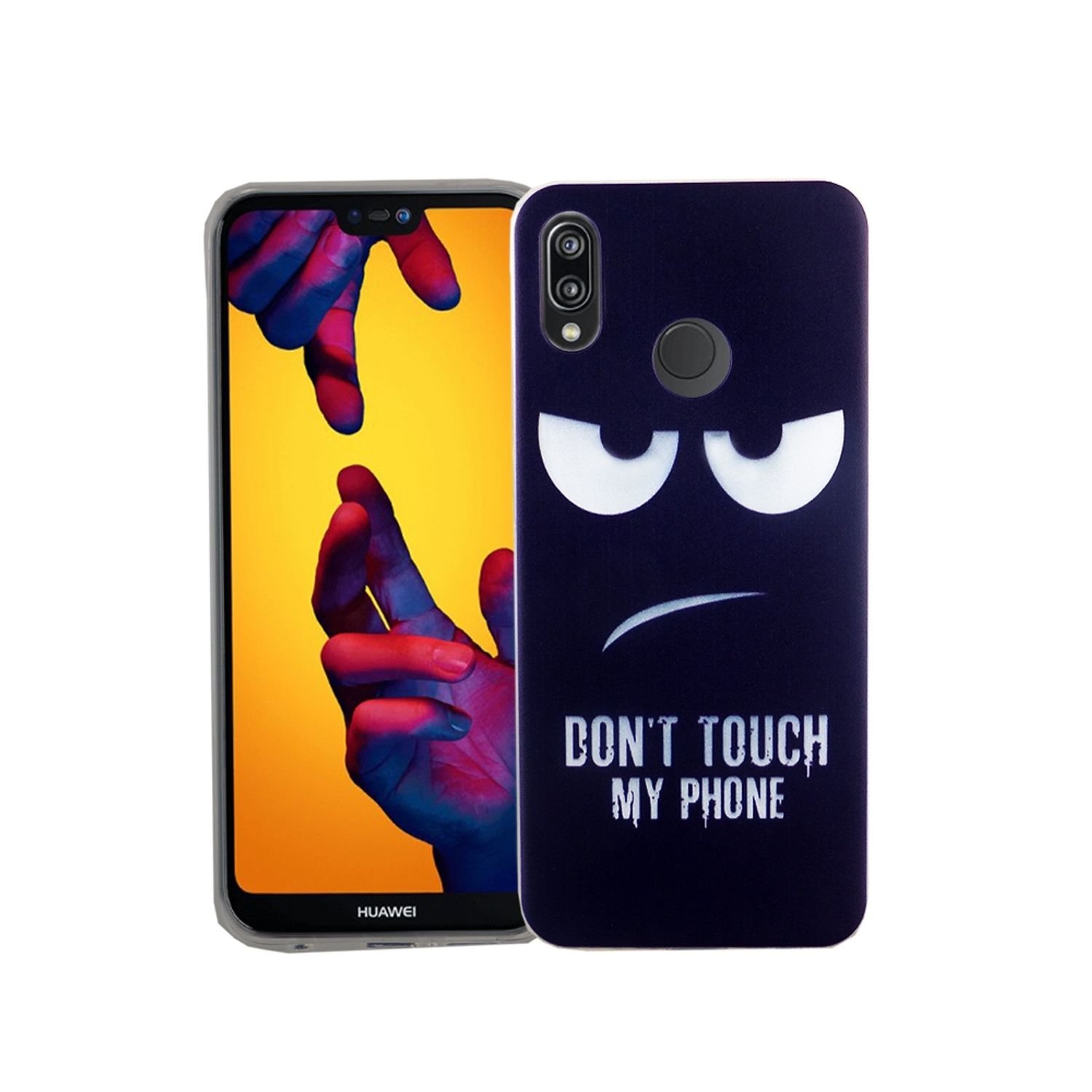 Silikonowe etui na telefon Huawei P20 Lite Dont Touch My Phone