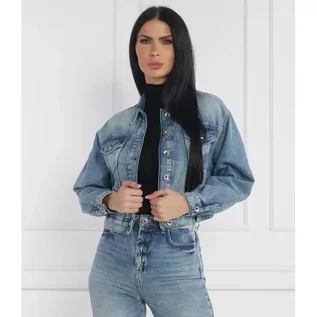 Kurtki damskie - Patrizia Pepe Kurtka jeansowa | Cropped Fit - grafika 1