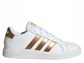 Buty sportowe męskie - Buty młodzieżowe adidas Grand Court białe GY2578 36 2/3 - miniaturka - grafika 1
