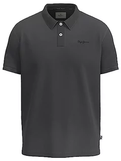 Koszulki męskie - Pepe Jeans Oliver Gd męska koszulka polo, Czarny (sprany w czarny), XS - grafika 1