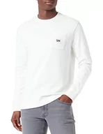 Bluzy męskie - Lee Męska bluza Crew SWS, Off White, S, Off White, S - miniaturka - grafika 1