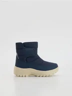 Buty dla chłopców - Reserved - Śniegowce na rzepy - granatowy - miniaturka - grafika 1