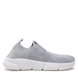 Sneakersy Geox J Aril G. E J25DLE 0007Q C1007 Szary - Buty dla dziewczynek - miniaturka - grafika 1