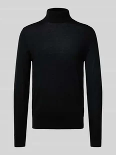 Sweter z dzianiny z golfem model ‘Neville’ - Swetry męskie Sweter z dzianiny z golfem model ‘Neville’ - Swetry męskie - miniaturka - grafika 1