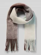 Apaszki i szaliki damskie - Szal z długimi frędzlami - miniaturka - grafika 1