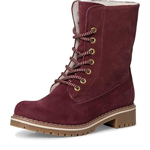 Tamaris Damskie botki 1-1-26443-41, bordowy, 38 EU