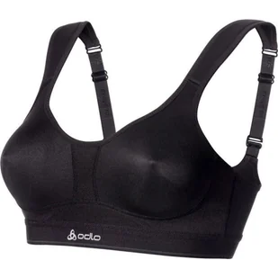 Stanik sportowy Odlo Medium Balance Fit dla kobiet - Czarny 70A - Bielizna sportowa damska - miniaturka - grafika 1