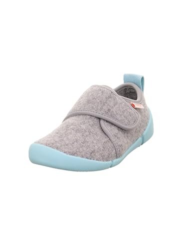 Superfit Venti kapcie z ciepłą podszewką, szare/jasnozielone 2000, 30 EU szerokie, Szary jasnozielony 2000, 30 EU szeroki