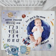 Koce i narzuty dla dzieci - FOTO KOCYK MATA do zdjęć dla Chłopca +Karty - miniaturka - grafika 1