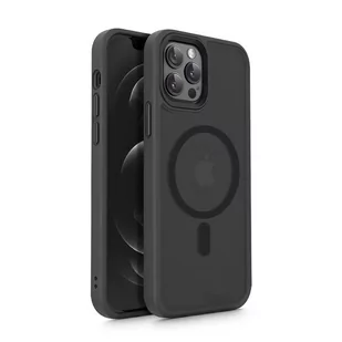 Tech-Protect Etui Magmat Magsafe do iPhone 12 / 12 Pro Matte Black - Etui i futerały do telefonów - miniaturka - grafika 1