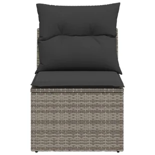 Moduł sofy ogrodowej, bez podłokietników, z poduszkami, szary Lumarko! - Sofy ogrodowe - miniaturka - grafika 5