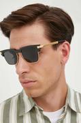 Okulary przeciwsłoneczne - Versace okulary przeciwsłoneczne męskie kolor czarny - miniaturka - grafika 1