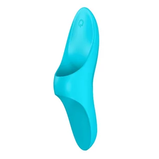 Wibratory i masażery - Satisfyer Satisfyer Teaser Finger Vibrator Light Blue - grafika 1