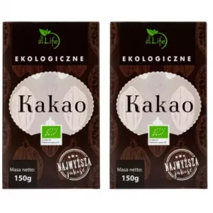 BioLife Kakao Zestaw 2 x 150 g Bio - Kakao i czekolada - miniaturka - grafika 1