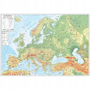 Europa 1:4 500 000. Mapa ścienna fizyczna ogólnoge - Mapy i plansze edukacyjne - miniaturka - grafika 1