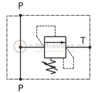 Akcesoria do hydrauliki siłowej - Zawór przelewowy, CBF, VLP40-L-38-03-A, 3/8" - miniaturka - grafika 1