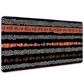 Podkładki na biurko - Mata na biurko Etniczny wzór boho 100x50 cm - miniaturka - grafika 1